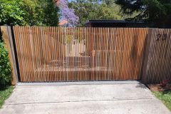 Timber  Automated Sliding Gate