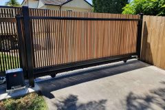 Timber  Automated Sliding Gate