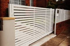 Aluminium Slats Automatic Sliding Gate and fence panels