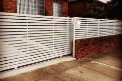 Aluminium Slats Automatic Sliding Gate and fence panels