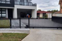 Aluminium Blades Automatic Sliding Gate and fence panels