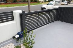 Aluminium Slats Automatic Sliding Gate and fence panels