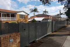 Aluminium Slats Automatic Sliding Gate and fence panels