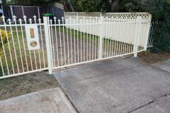 Aluminium Tubular for fence and gate with aluminium letterbox