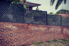 Aluminium lattice fence