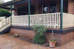 Treated pine timber fence and balustrade for balcony/verandah